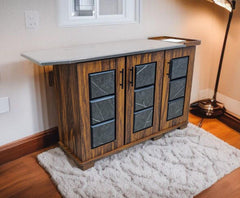 New 3 Door Iron Table