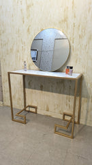Console with Wall mounted mirror