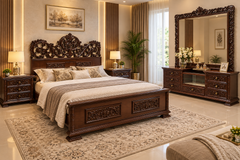 Elegant King Size Bed Set