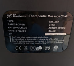 JC Buckman Massage Chair