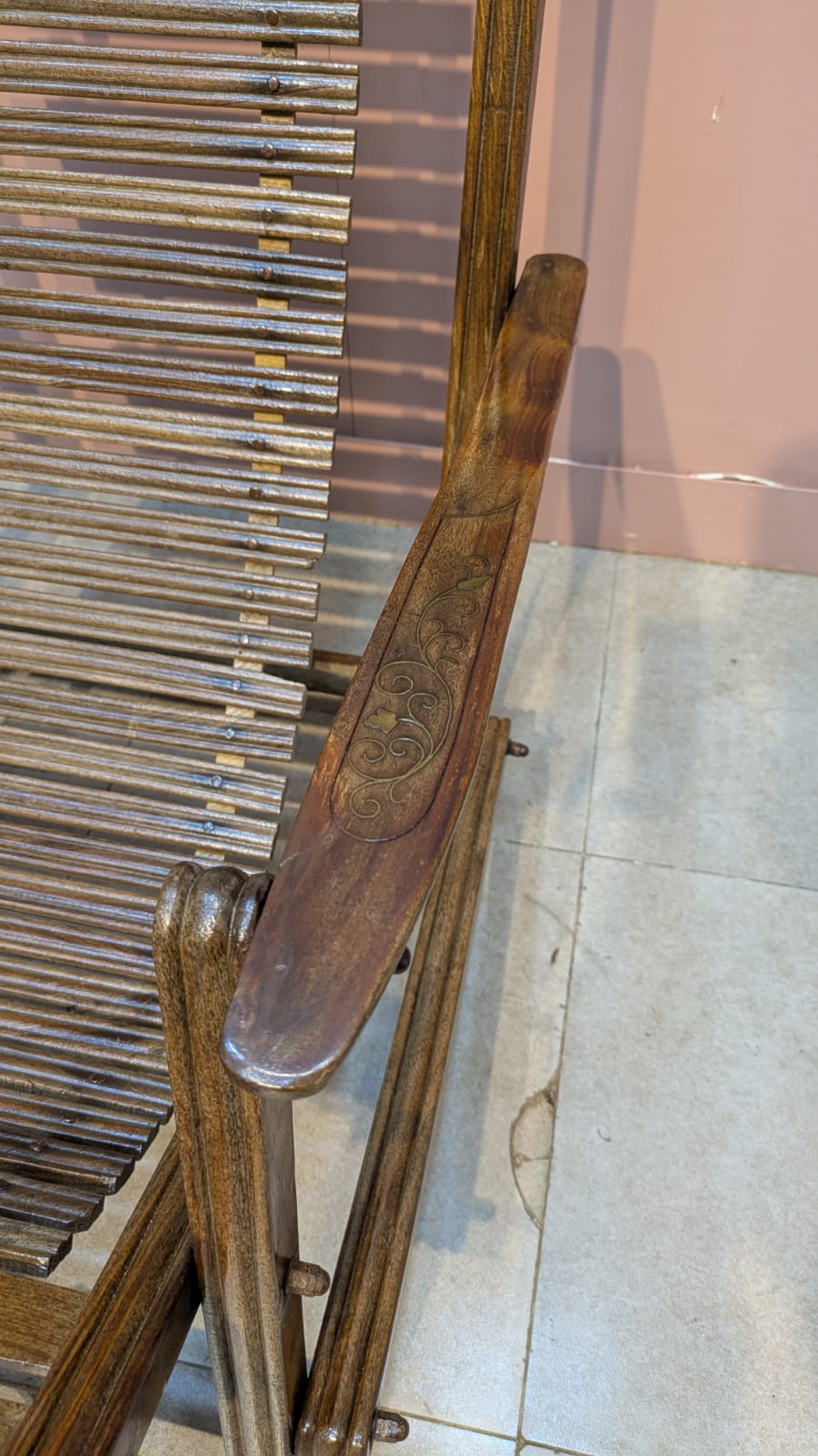 Solid Sheesham Wood Folding Chair