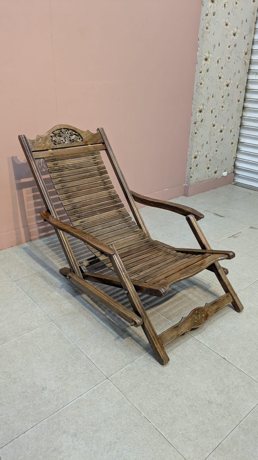 Solid Sheesham Wood Folding Chair