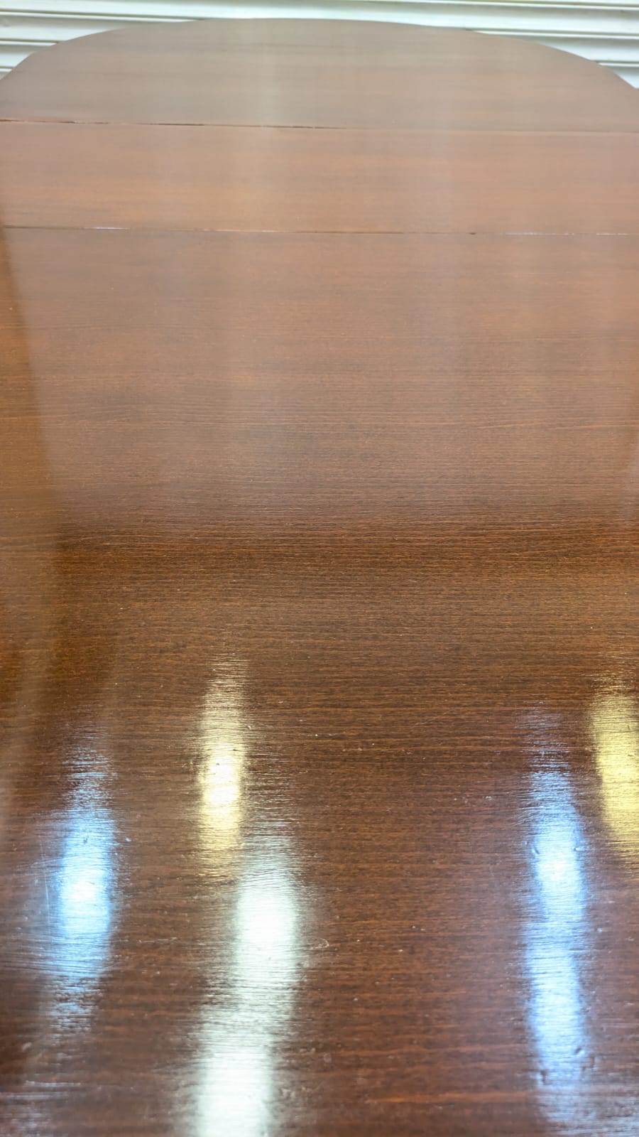 Imported American Queen Anne Extendable 8 Seater Dining Table with China Cabinet Cum Divider