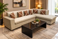 Modern Design 6 Seater L Shape Sofa Set