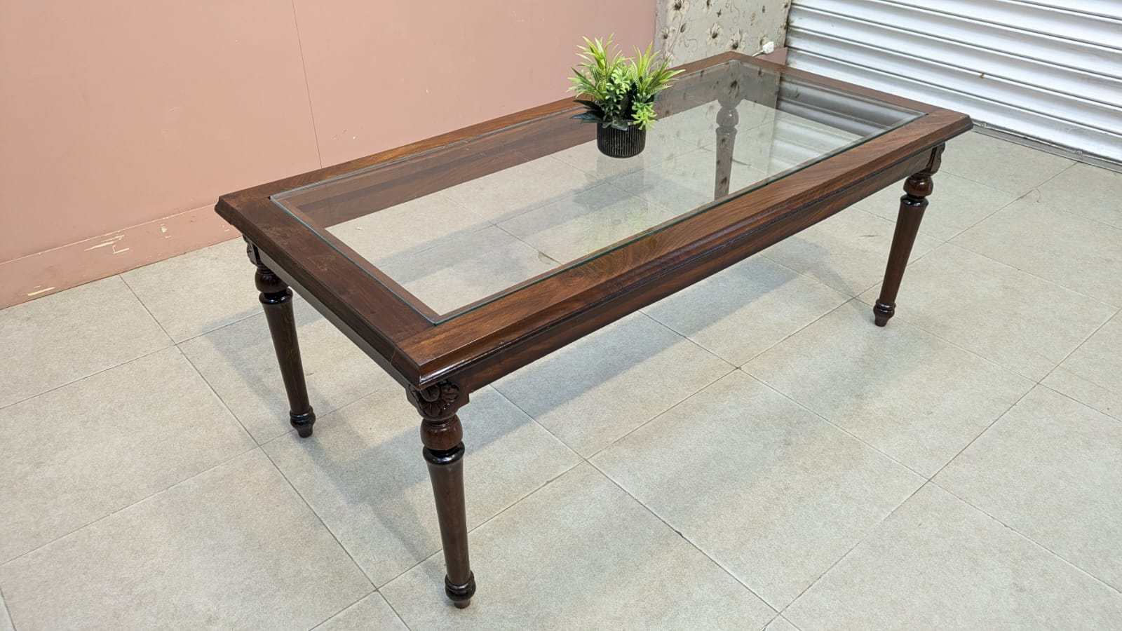 Solid Sheesham Wood Center Table Side Table Set