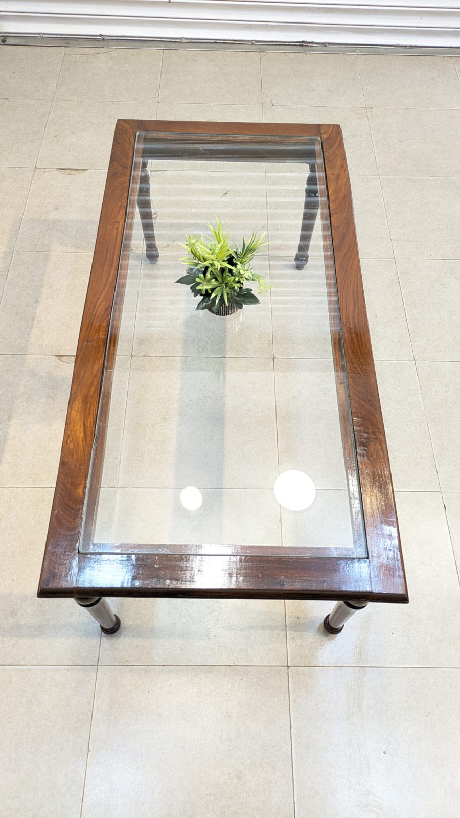 Solid Sheesham Wood Center Table Side Table Set
