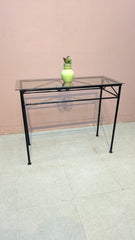 Modern Design Glass Top Console Table