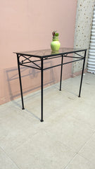 Modern Design Glass Top Console Table