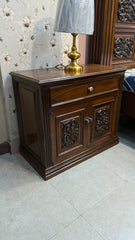 Solid Sheesham Wood King Size Bed Set