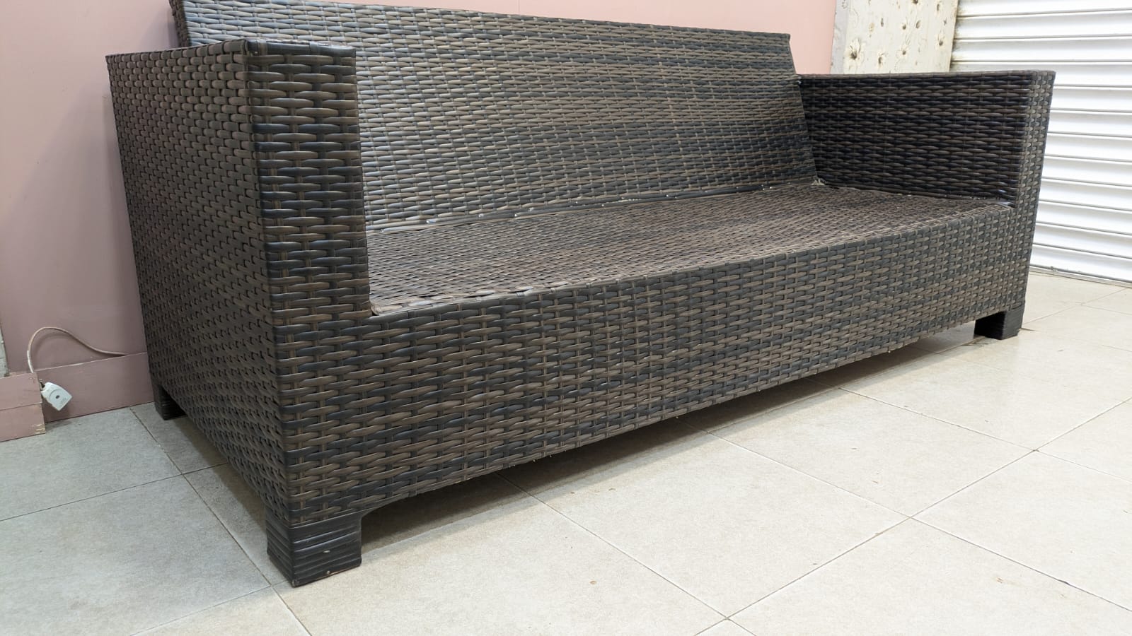 3 Seater Rattan Sofa