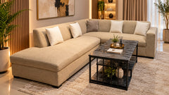 Comfortable L shape 6 Seater Sofa Set
