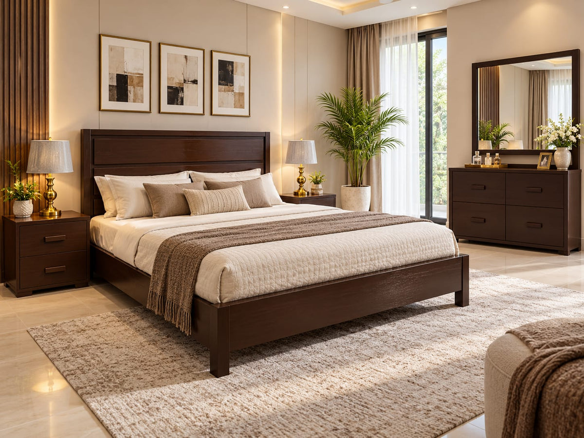 Habitt King Size Bed Set