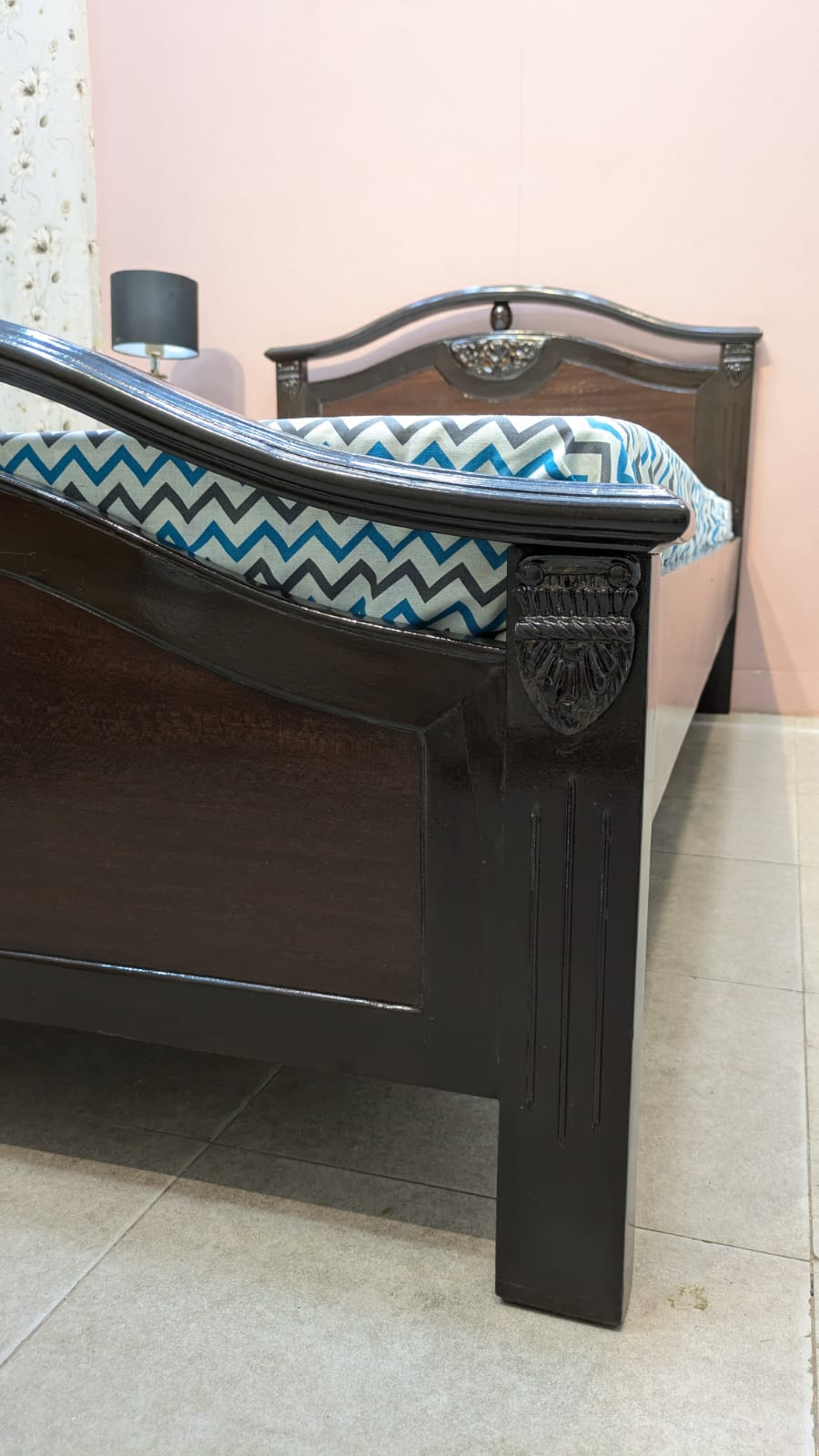 Sheesham Wood & Ply Single Bed Set