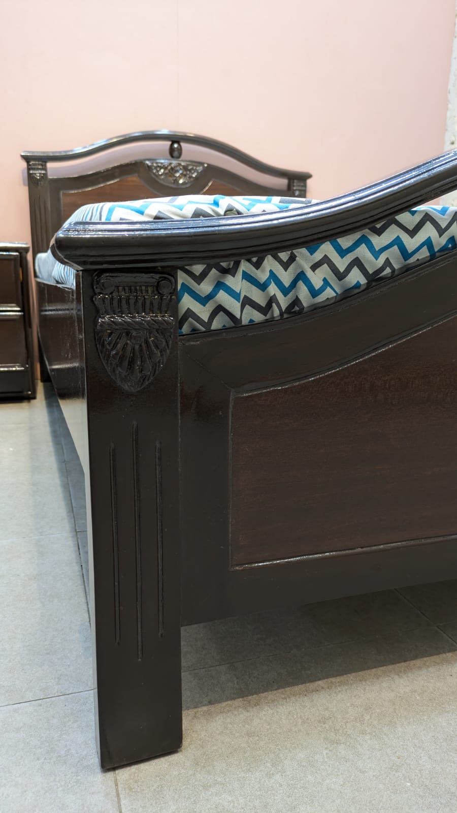 Sheesham Wood & Ply Single Bed Set