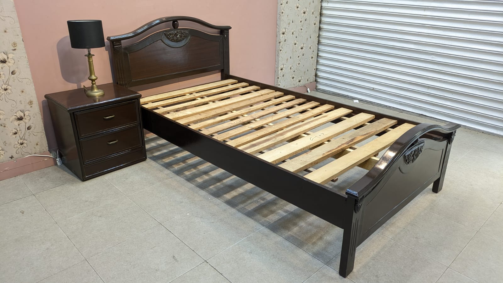 Sheesham Wood & Ply Single Bed Set