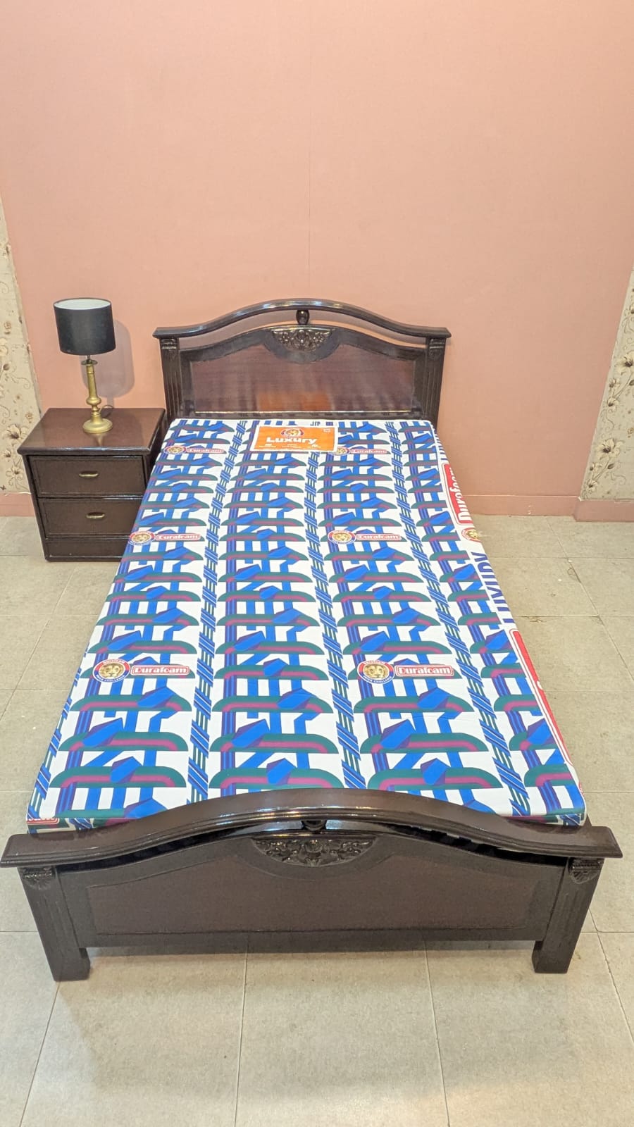 Sheesham Wood & Ply Single Bed Set