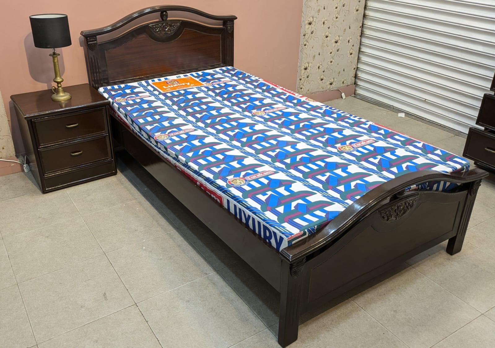Sheesham Wood & Ply Single Bed Set