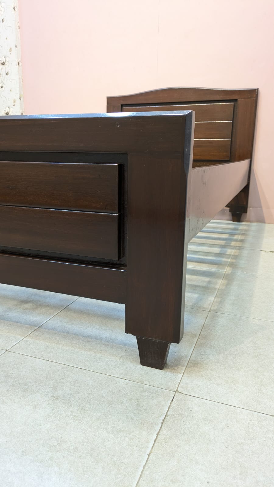 Sheesham Wood Single Bed