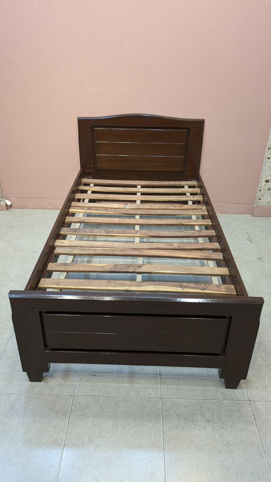 Sheesham Wood Single Bed