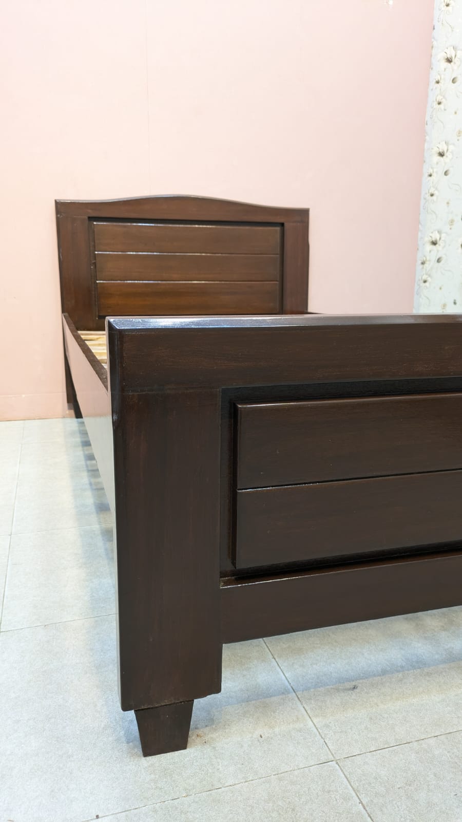 Sheesham Wood Single Bed