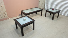 IMPORTED MALAYSIAN SOLID BEECH WOOD CENTER TABLE SET