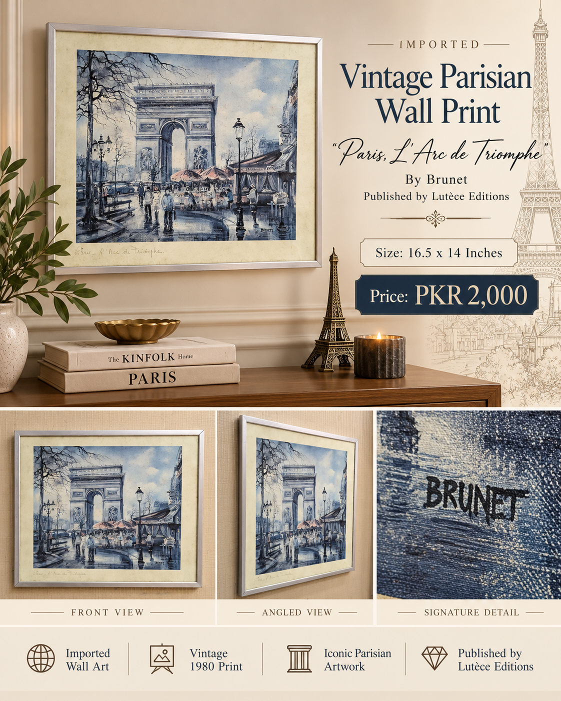 IMPORTED VINTAGE WALL ART COLLECTION