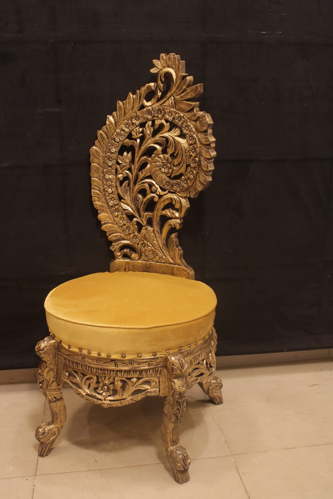 Wood Peri Chairs and Table Set.