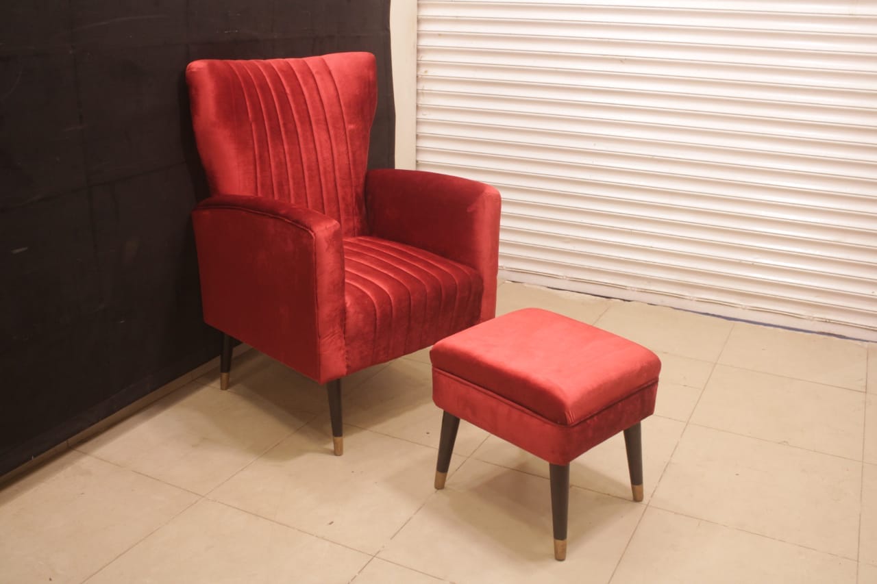 TGSC - Wing Back Chair and Ottoman (Subject To Price Change)