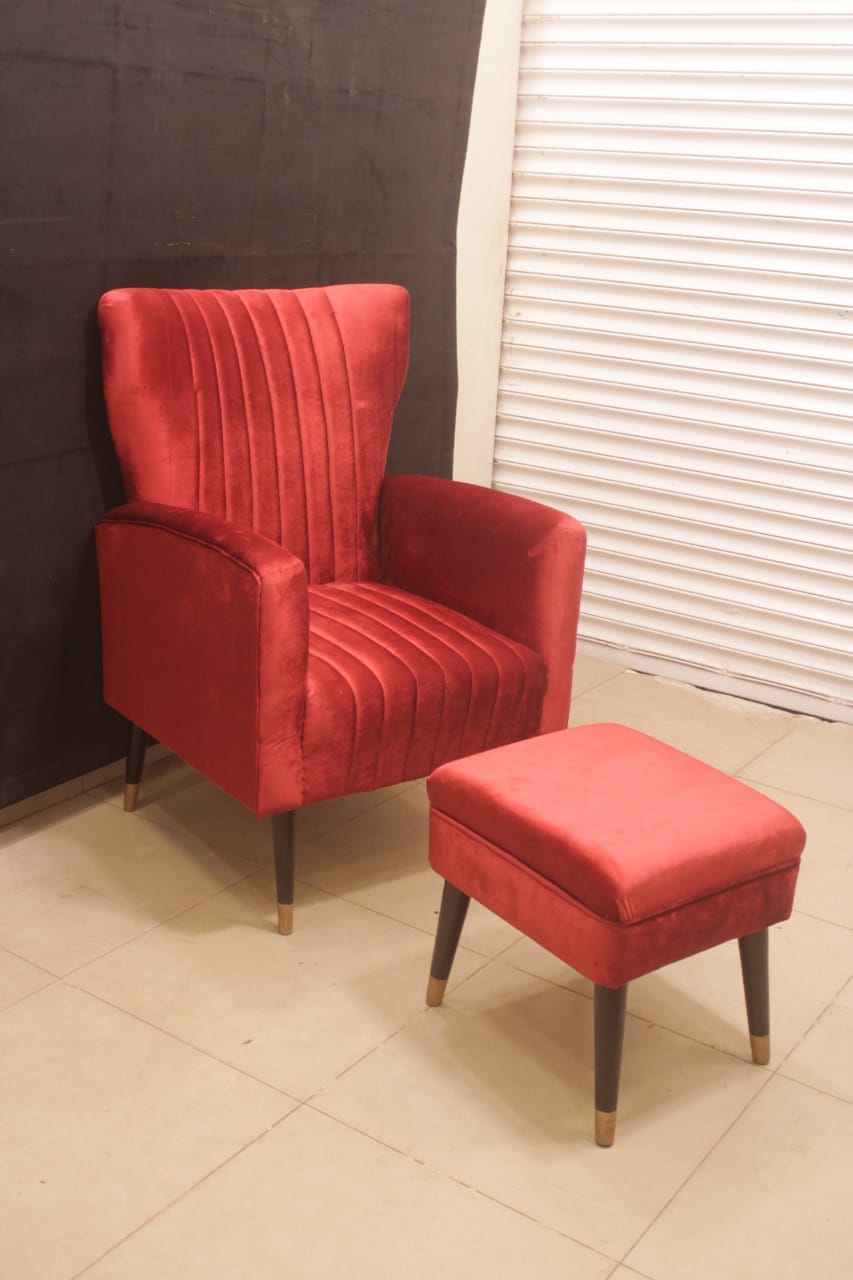 TGSC - Wing Back Chair and Ottoman (Subject To Price Change)