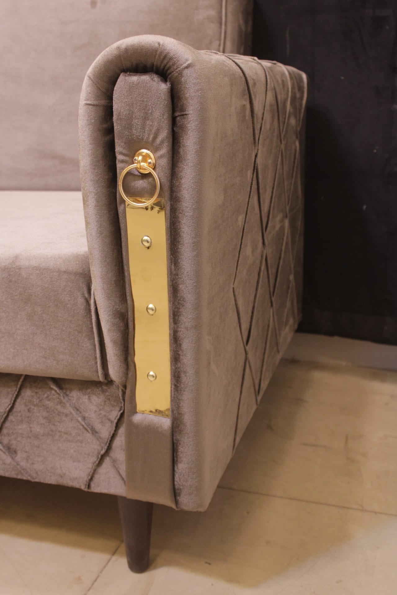TGSC Stylish Sofa Cum Bed With Pair Of Ottoman