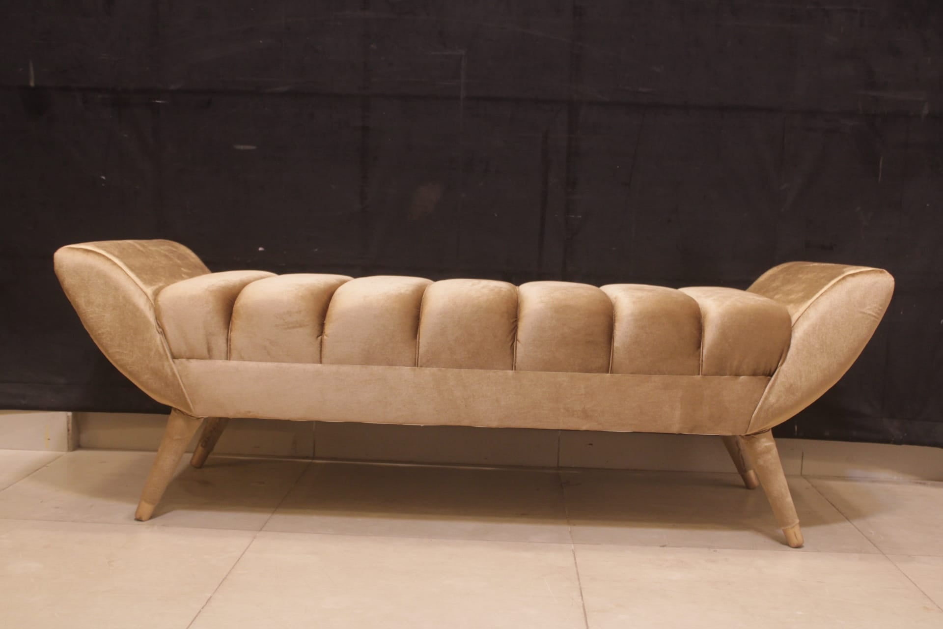 Smart Design 2 Seater Seattee in Velvet Fabric (Subject To Price Change)