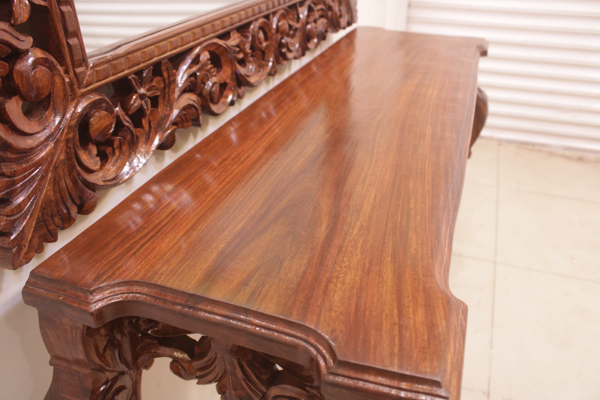 Rosewood Console and Mirror (Subject To Price Change)