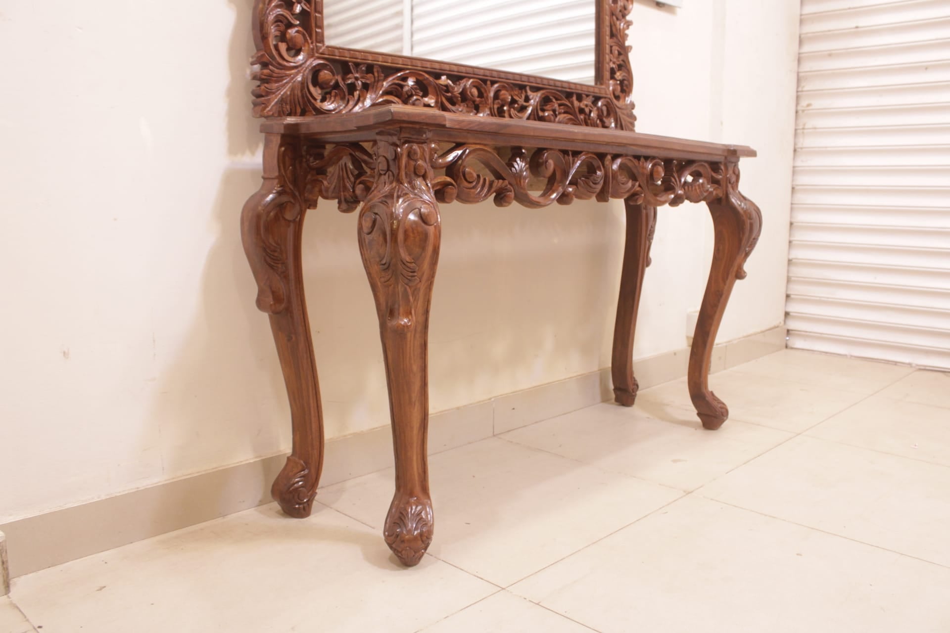 Rosewood Console and Mirror (Subject To Price Change)