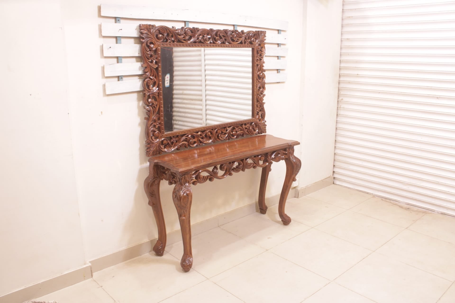 Rosewood Console and Mirror (Subject To Price Change)