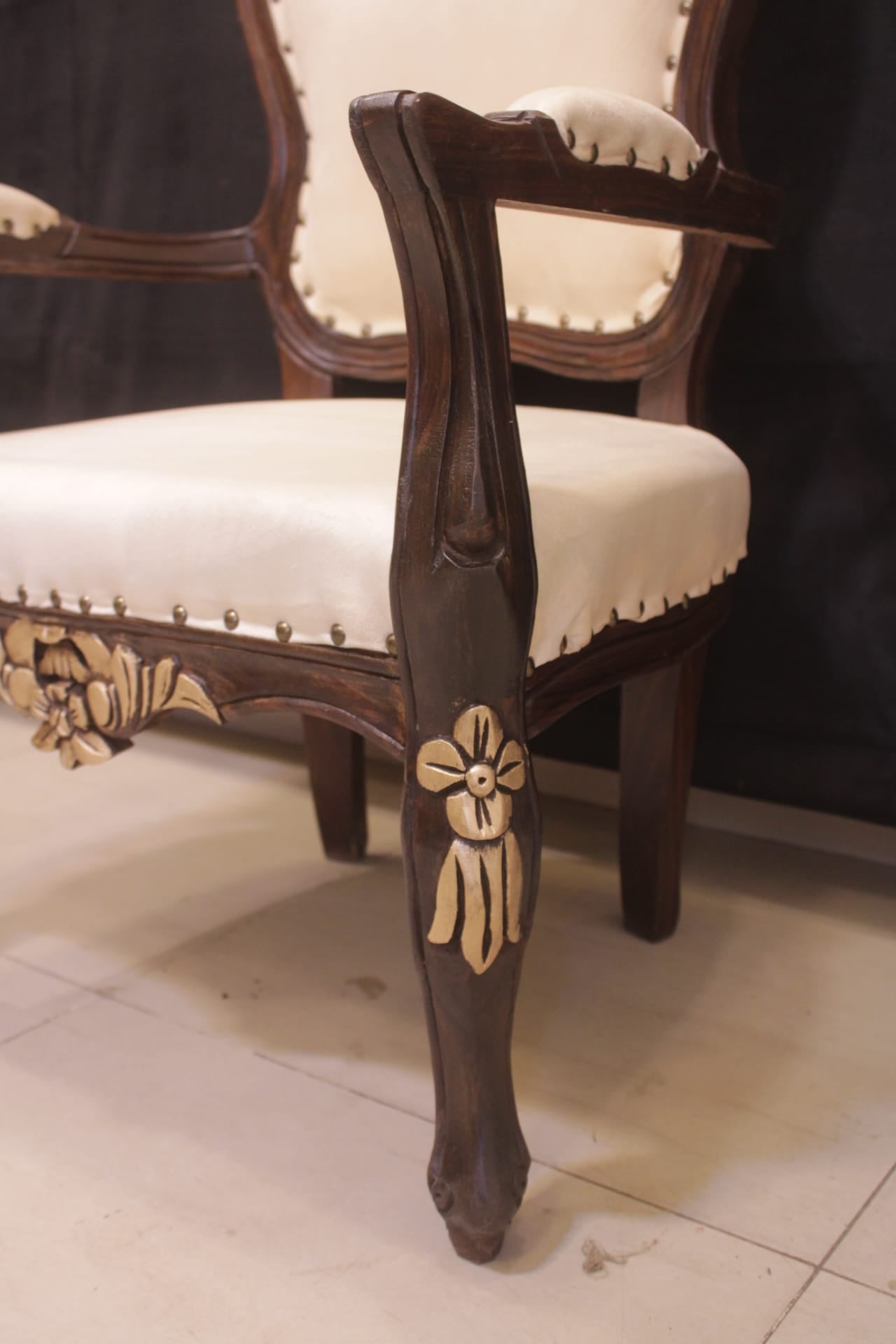 Brand New Pure Sheesham Wood Coffee Chairs Set