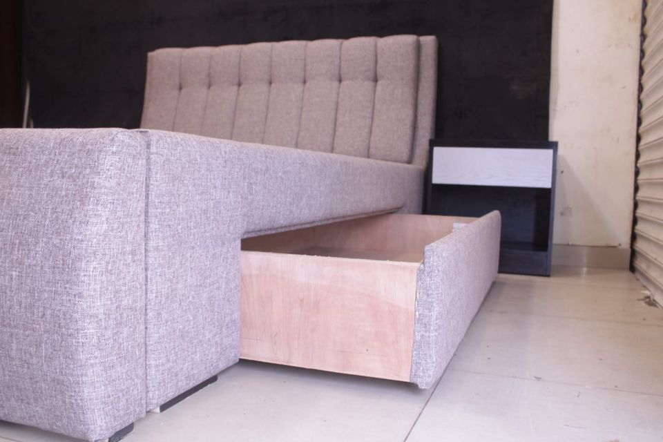 Fully Upholstered Bed With Built In Storage (Subject to Price Change)