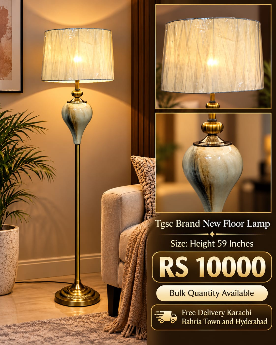 Brand new floor lamp