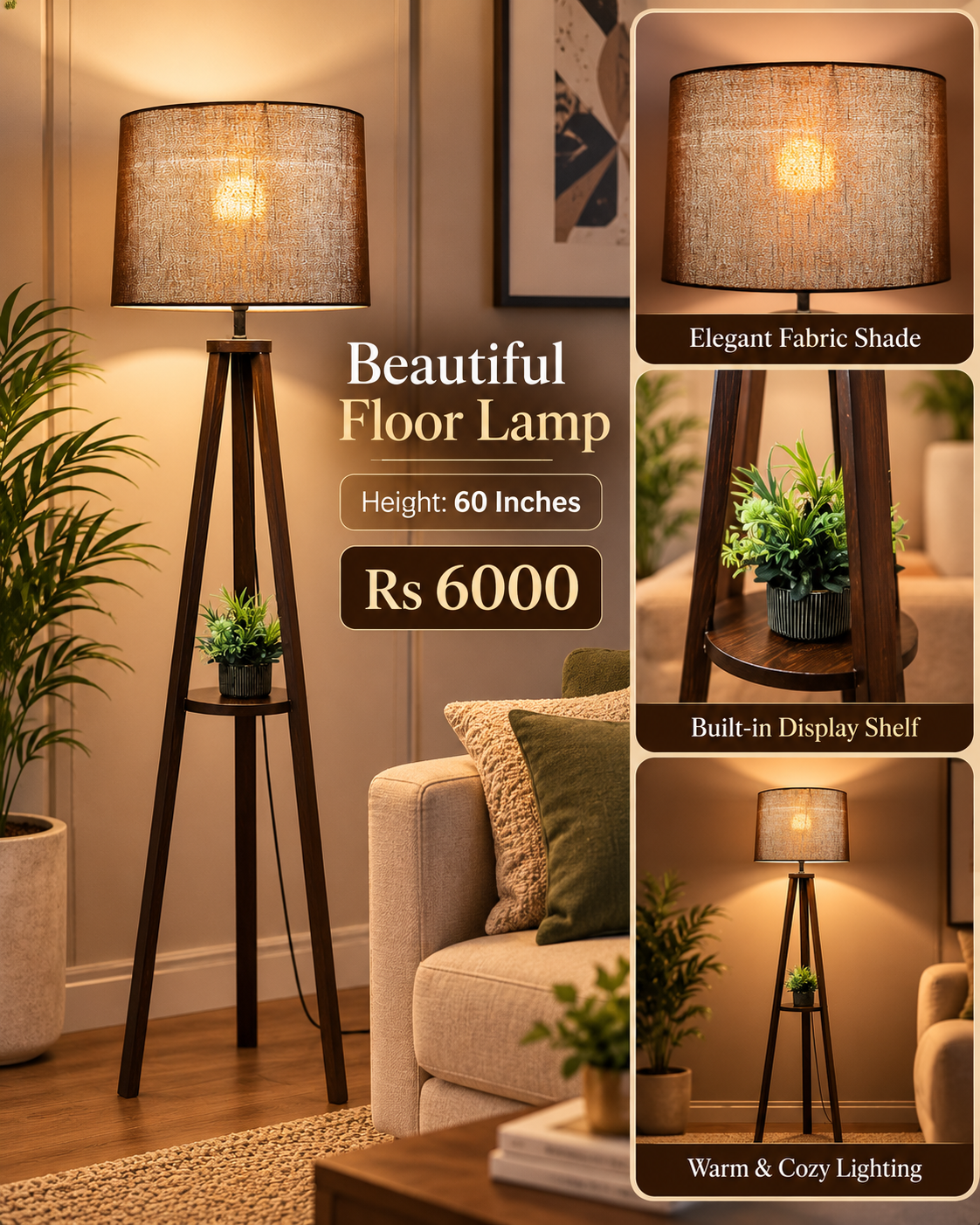 Beautiful floor lamp