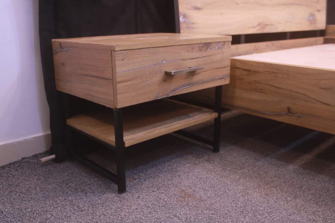 Tgsc Design New Arrival 🔥Daisy🔥 Queen Size Bed With 2 Side Tables