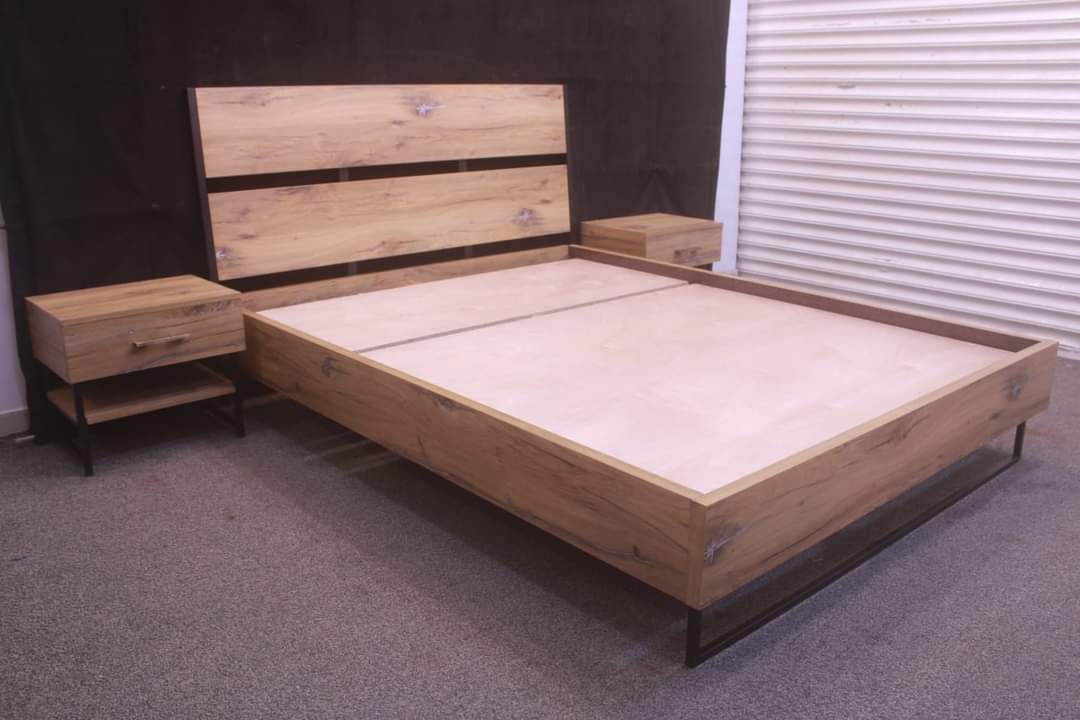 Tgsc Design New Arrival 🔥Daisy🔥 Queen Size Bed With 2 Side Tables