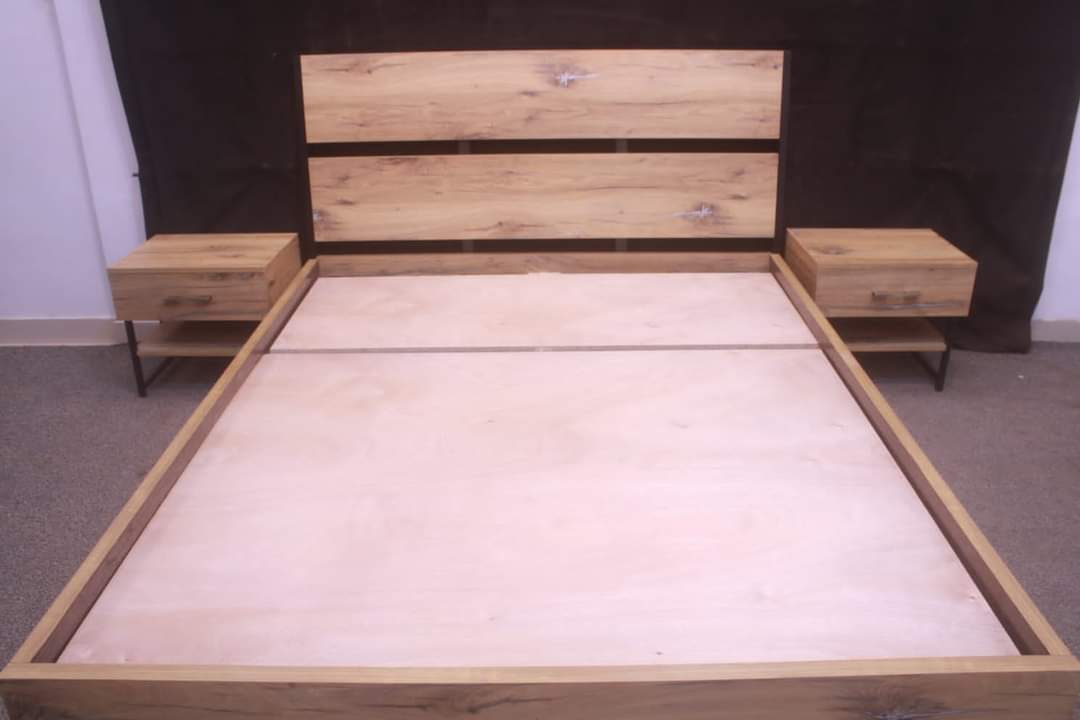 Tgsc Design New Arrival 🔥Daisy🔥 Queen Size Bed With 2 Side Tables