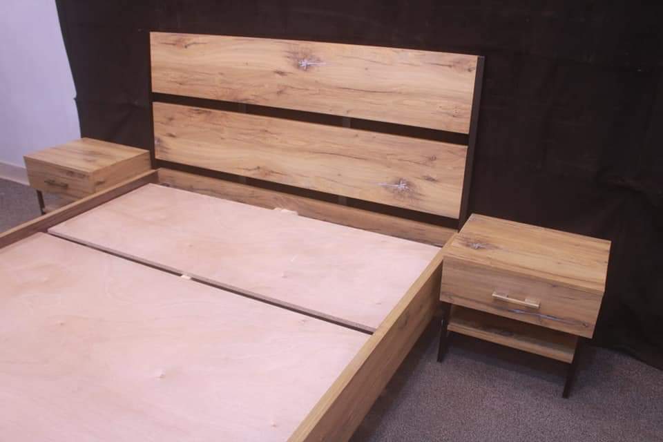 Tgsc Design New Arrival 🔥Daisy🔥 Queen Size Bed With 2 Side Tables