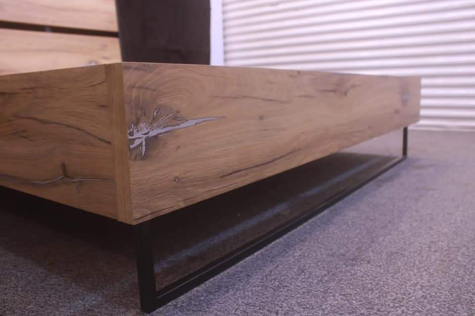 Tgsc Design New Arrival 🔥Daisy🔥 Queen Size Bed With 2 Side Tables