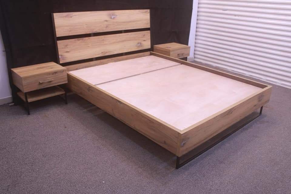 Tgsc Design New Arrival 🔥Daisy🔥 Queen Size Bed With 2 Side Tables