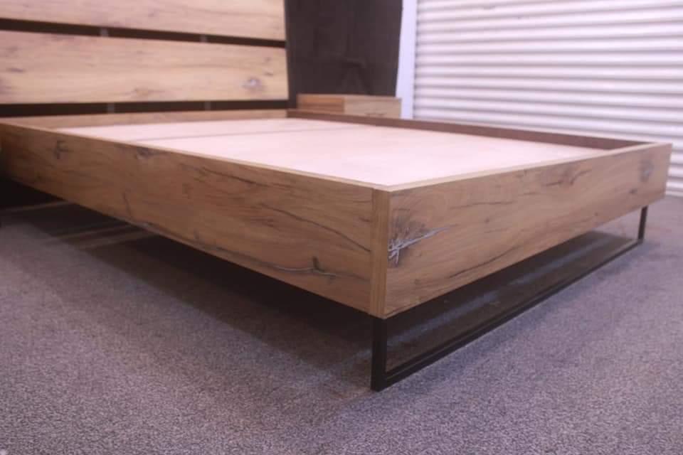 Tgsc Design New Arrival 🔥Daisy🔥 Queen Size Bed With 2 Side Tables