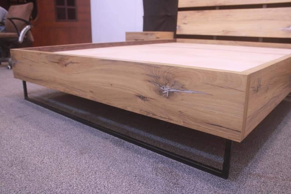 Tgsc Design New Arrival 🔥Daisy🔥 Queen Size Bed With 2 Side Tables