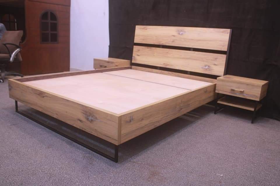 Tgsc Design New Arrival 🔥Daisy🔥 Queen Size Bed With 2 Side Tables
