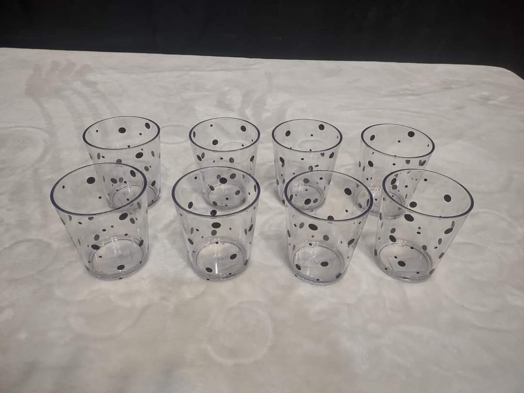 Brand New 8 Piece Acrylic Glass Set