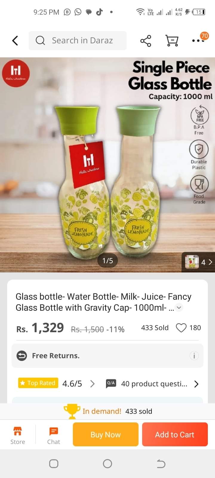 Brand New Glass Bottle