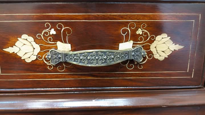 🔥 Antique 🔥 Solid Sheesham Wood Telephone Seattee